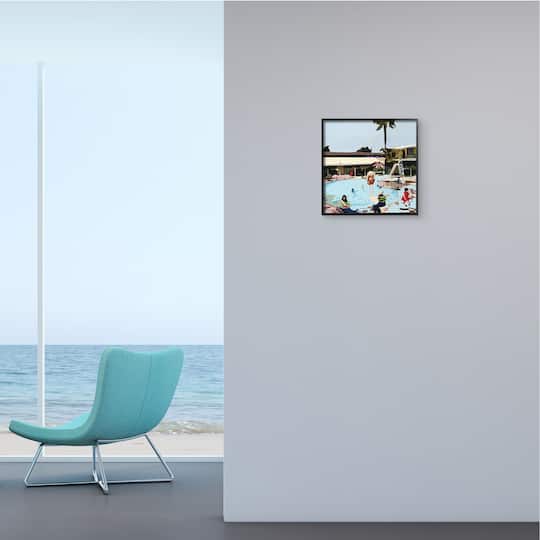 Stupell Industries Pool Party Black Framed Wall Art